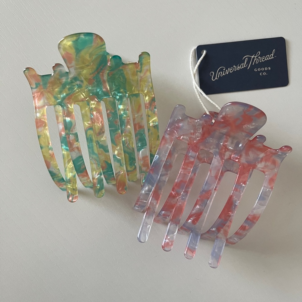Universal Thread Multicolor Hair Claw Clips